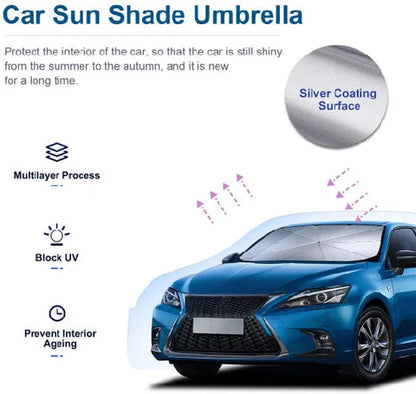 Imported Foldable Car Windshield Sun Umbrella