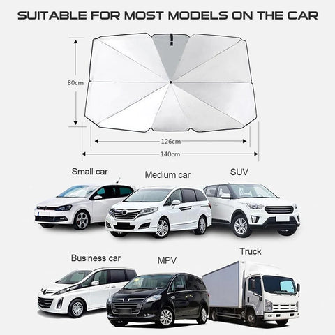 Imported Foldable Car Windshield Sun Umbrella